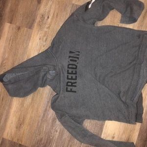 ALO yoga grey workout hoodie